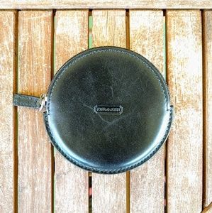 Round Coach Leather Coin Purse